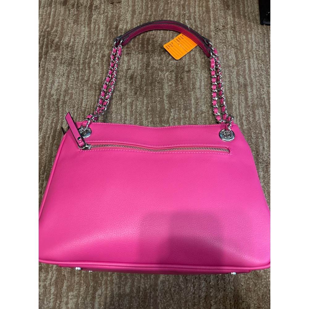 INC International Concepts Pink Chain Shoulder Bag Satchel Purse‎ $240 NWOT